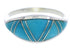 Southwestern Jewelry Turquoise Silver Ring size 4-3/4 ZX36321