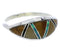 Tiger Eye Multicolor Genuine Sterling Silver Ring Size 6-1/4 ZX36062