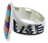 Multicolor Southwest Steling Silver Ring Size 7-1/4 EX40951