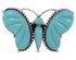 Butterfly Large Statement Turquoise Silver Ring