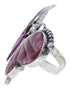 Purple Oyster Shell Butterfly Large Statement Ring Size 9-3/4 EX40987