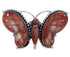 Red Oyster Shell Large Statement Butterfly Ring Size 9-3/4 EX40991
