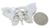 Red Oyster Shell Large Statement Butterfly Ring Size 9-3/4 EX40991