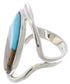Native American Pueblo Design Multicolor Inlay Ring Size 6 EX42300