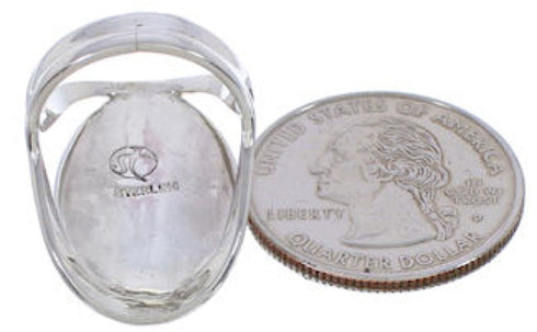 Native American Pueblo Design Multicolor Inlay Ring Size 6 EX42300