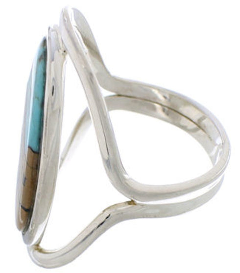 Native American Village Design Multicolor Ring Size 8-1/4 EX42337