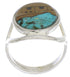 Native American Pueblo Design Silver Multicolor Ring Size 5 EX42338