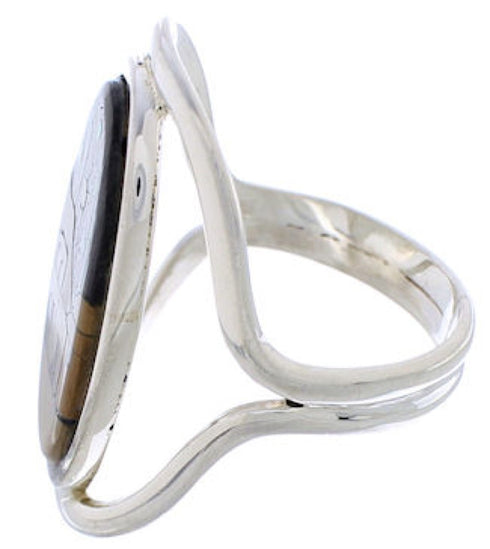 Multicolor Native American Pueblo Design Ring Size 6-1/4 EX42340