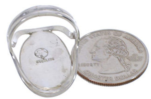 Multicolor Native American Pueblo Design Ring Size 6-1/4 EX42340