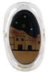 Multicolor Inlay Native American Pueblo Design Ring Size 5-1/2 EX42352