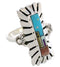 Native American Pueblo Design Multicolor Ring Size 5-1/2 EX42365