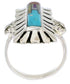 Multicolor Native American Design Silver Ring Size 8-3/4 EX42366