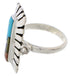 Multicolor Native American Pueblo Design Ring Size 7-3/4 EX42370
