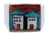 Native American Pueblo Design Multicolor Ring Size 9-3/4 EX42442