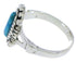 Genuine Sterling Silver And Turquoise Jewelry Ring Size 6-1/4 UX32375