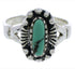 Genuine Sterling Silver And Turquoise Jewelry Ring Size 7-1/4 UX32397