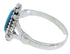 Authentic Sterling Silver Turquoise Jewelry Ring Size 6-1/4 UX32416
