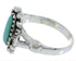 Authentic Sterling Silver Turquoise Jewelry Ring Size 8-1/2 UX32454