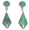 Southwest Turquoise And Sterling Silver Earrings