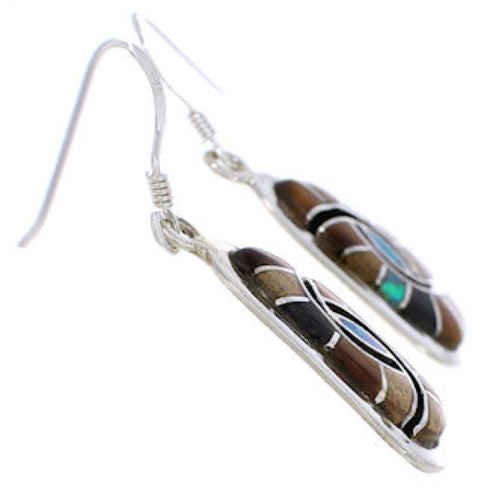 Southwestern Multicolor And Silver Earrings EX31971