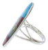 Silver Multicolor Native American Design Ring Size 6-3/4 UX36500