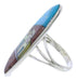 Multicolor Silver Native American Design Ring Size 5-1/4 UX36535