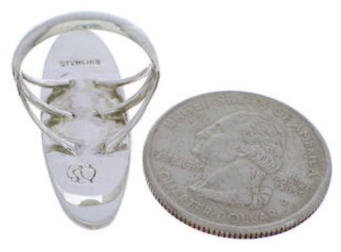 Multicolor Native American Pueblo Design Ring Size 8-1/2 UX36587