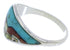 Multicolor Native American Village Design Ring Size 7-1/2 UX36647