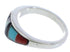 Sterling Silver Multicolor Jewelry Ring Size 6-1/2 VX36878