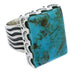 Turquoise Sterling Silver Southwestern Ring Size 7-3/4 YX87535