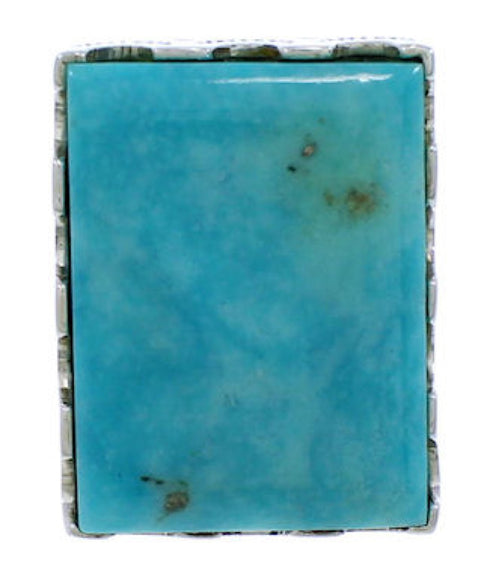 Turquoise Jewelry Sterling Silver Ring Size 6 YX34692