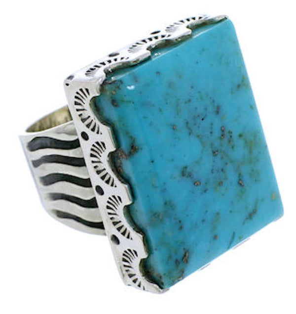 Sterling Silver Turquoise Southwest Ring Size 5-1/2 YX34702