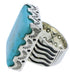 Sterling Silver Turquoise Southwest Ring Size 5-1/2 YX34702