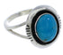 Southwest Silver Turquoise Jewelry Ring Size 6-3/4 YX34725