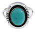 JewelryTurquoise Southwest Silver Ring Size 5-1/4 YX34732