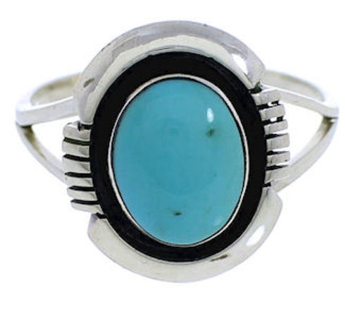 Turquoise Jewelry Sterling Silver Southwest Ring Size 5 YX34952