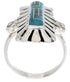 Southwest Silver And Turquoise Ring Size 8-1/2 EX42820