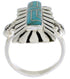 Turquoise Southwestern Silver Ring Size 5-1/4 EX42867