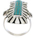 Southwestern Turquoise Inlay Ring Size 6-1/4 EX42886