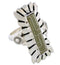 Turquoise Southwestern Silver Ring Size 4-3/4 EX42887