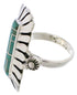 Southwest Turquoise Inlay Ring Size 6-1/4 EX42909