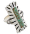 Turquoise Inlay Southwestern Ring Size 4-3/4 EX42911