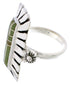 Southwest Sterling Silver Turquoise Ring Size 6-3/4 EX42984