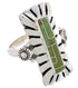 Sterling Silver Southwest Turquoise Ring Size 6-1/4 EX42985
