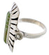 Southwestern Turquoise Inlay Ring Size 7-3/4 EX42989