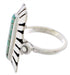 Turquoise Inlay Sterling Silver Ring Size 7-1/2 EX42992