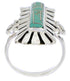 Turquoise Inlay Sterling Silver Ring Size 7-1/2 EX42992
