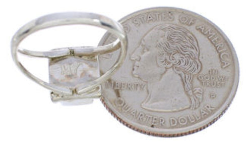 Genuine Sterling Silver Turquoise Ring Size 5 EX42998