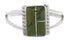 Silver And Turquoise Southwest Ring Size 6-1/2 EX43105