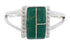 Turquoise Southwest Silver Ring Size 5-3/4 EX43106